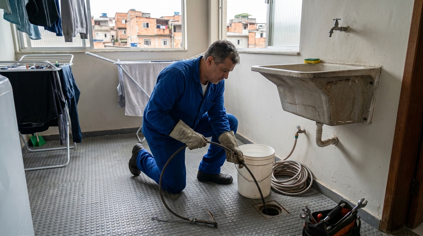 Desentupimento de Ralos Externos no Conjunto Fabiana, Goiânia‑GO